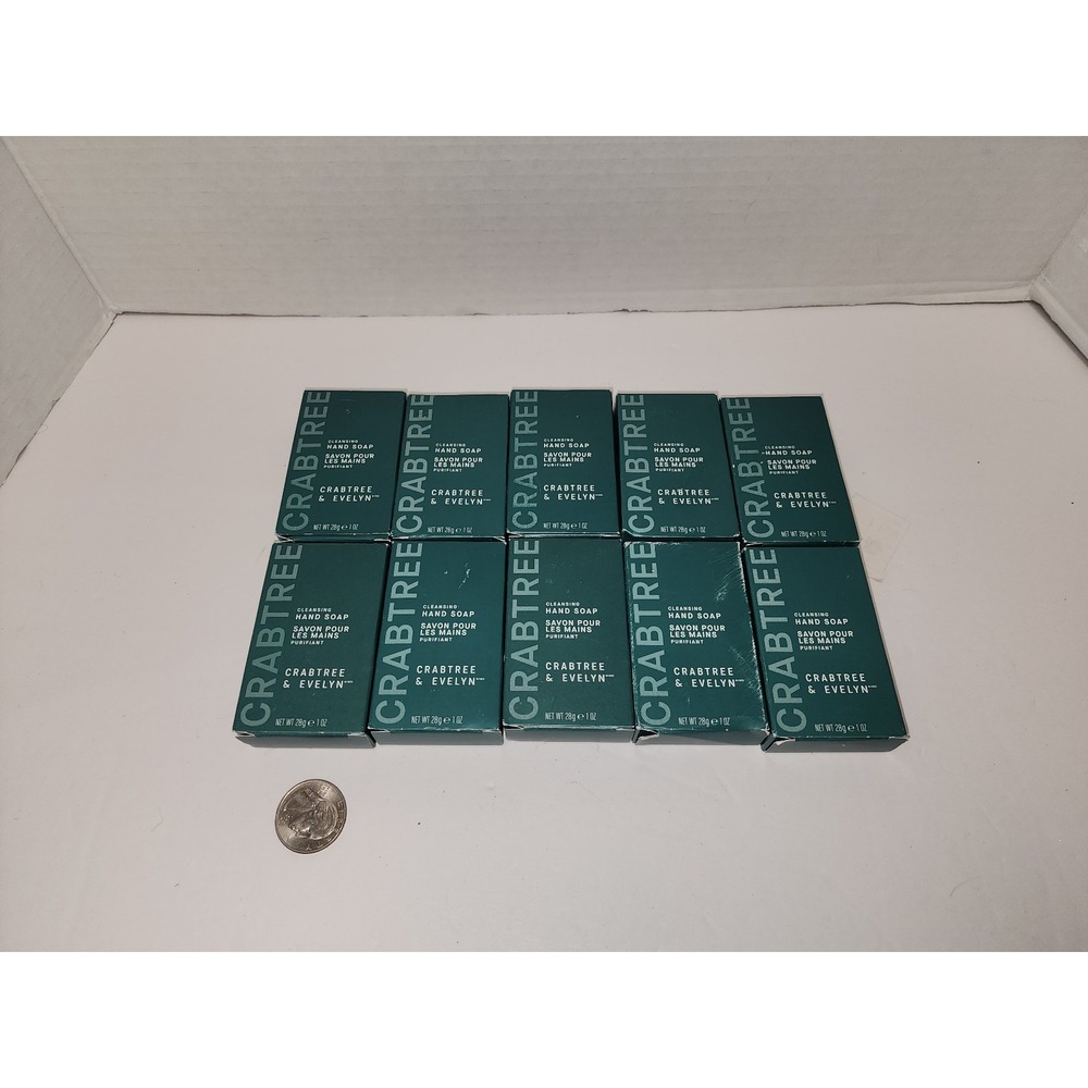 Lot of Ten (10) bars Crabtree and Evelyn Cleansing Hand soap‎